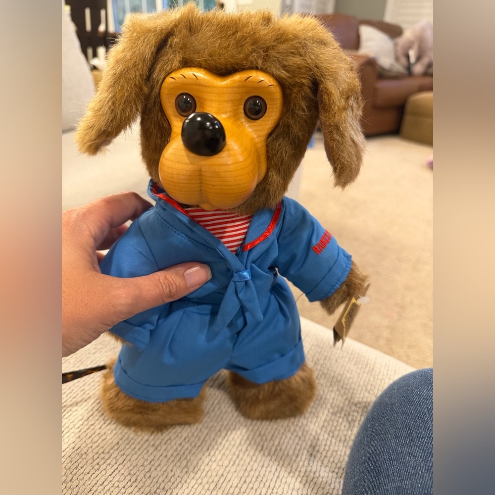 Robert Raikes Original Blue Plush Toy: Jasper the sailor dog